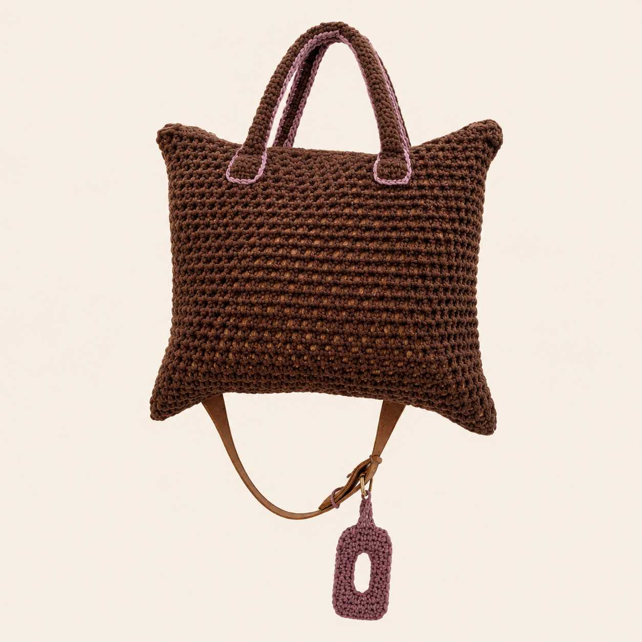 Bolso Marrón con Llavero